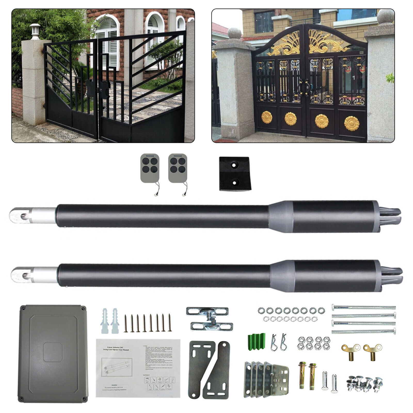 Automatic Heavy Duty Arm Swing Gate Opener for Single Gate/Double Gate 110V (Double Arm Swing Gate) - Image 7
