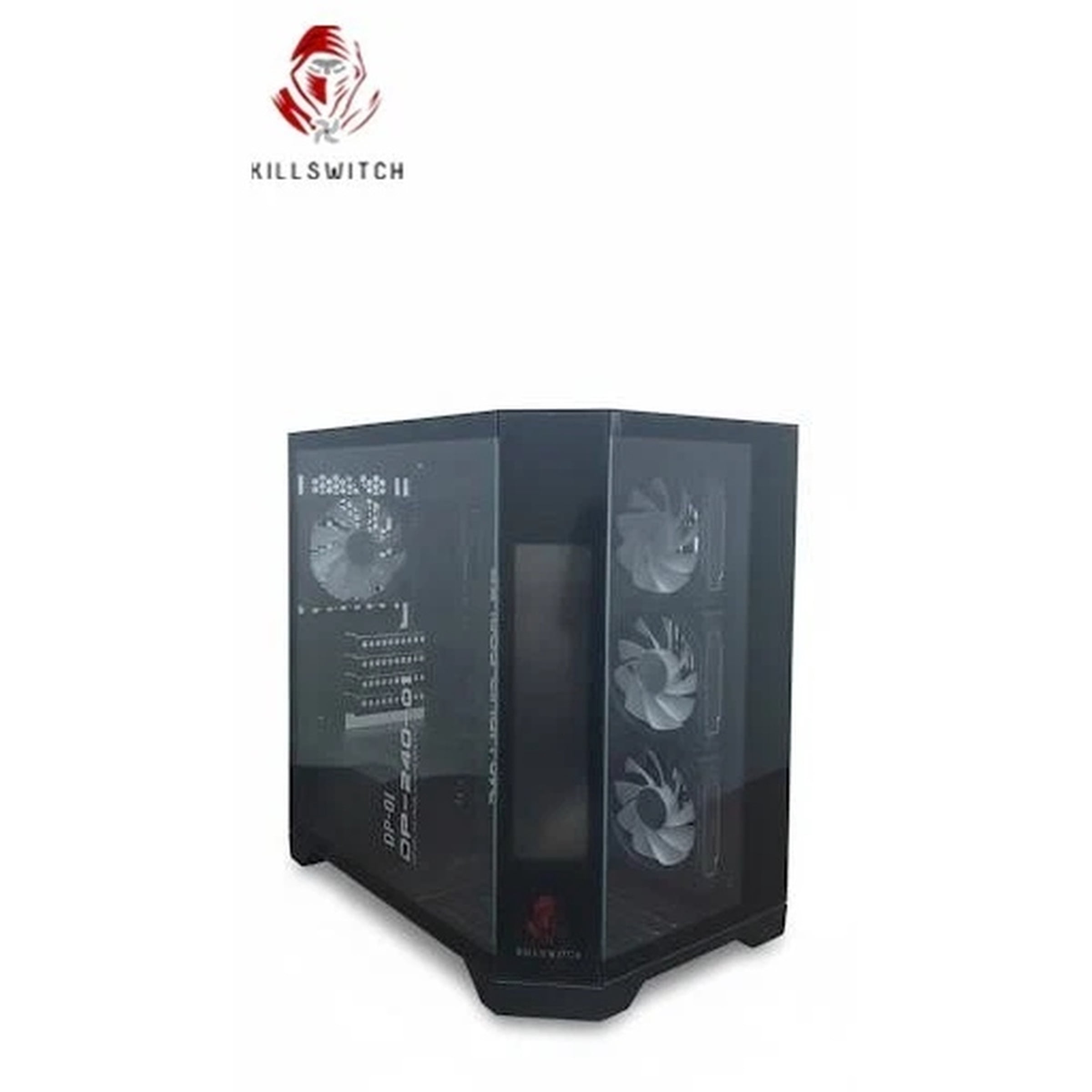 KILLSWTICH - KS MXJ PLUS - ATX/MATX/ITX GAMING PC CASE w/ SCREEN, PSU & 4 FANS - Image 7