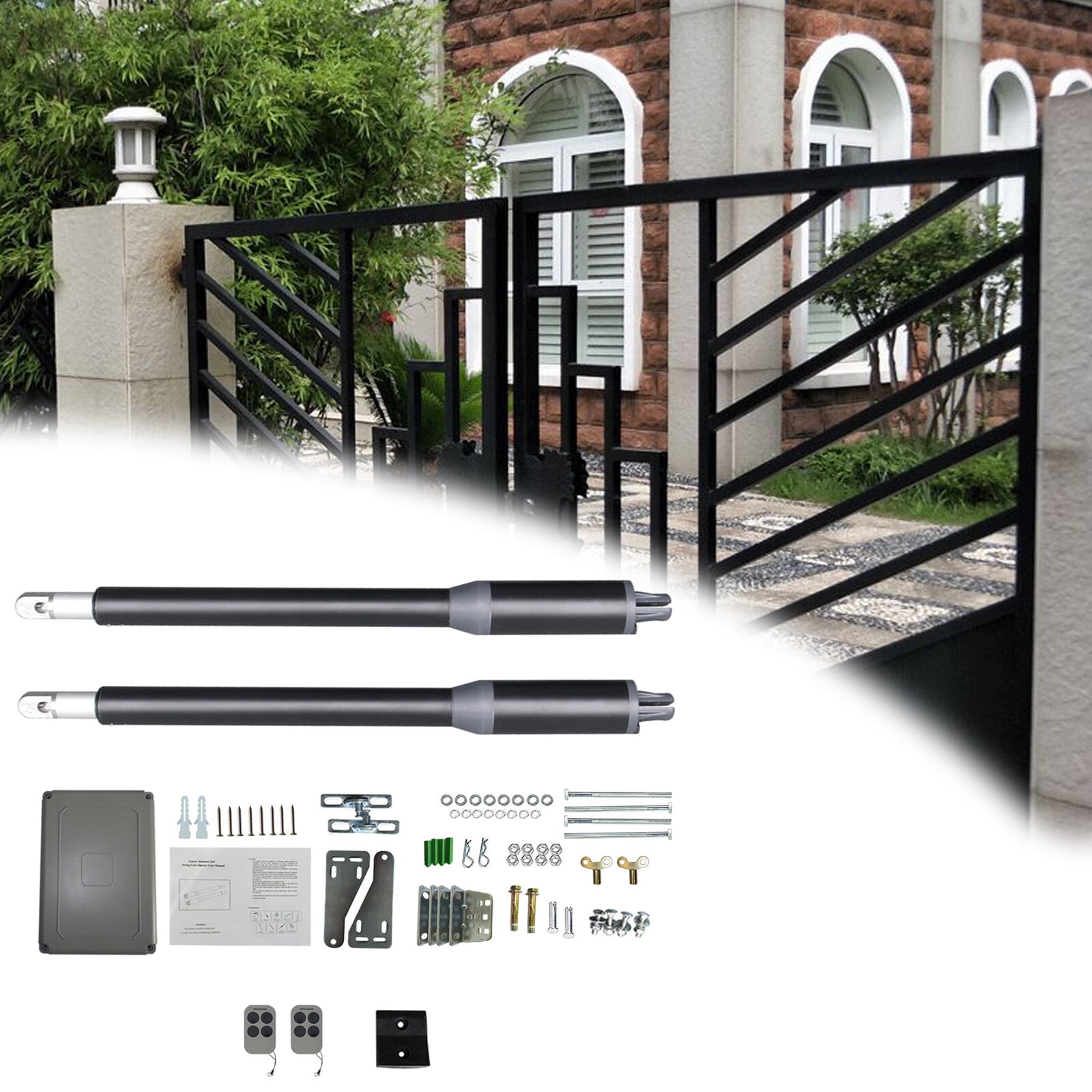 Electric Automatic Arm Dual Swing Gate Opener Heavy Duty Kit Remote Control 110V 200rpm 650lbs Capacity for All Types Of Residential Gates - Image 16