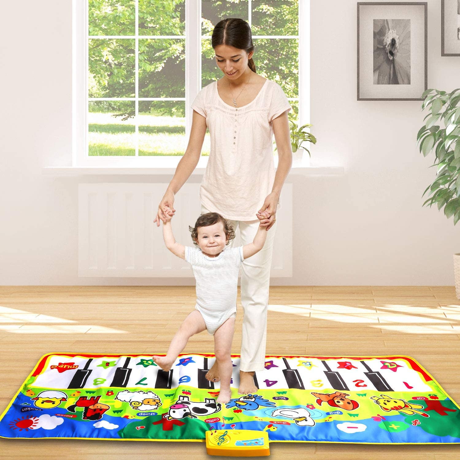 Rirool Music Mat for Kids – Interactive Piano Mat with 8 Animal Sounds, 53" x 23", Educational Dance Toy for Ages 3-6 - Image 5