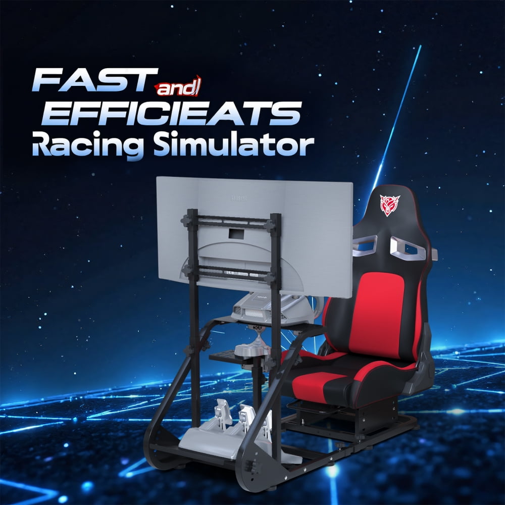 Racing Wheel Cockpit with Enhanced Stability – Compatible with Fanatec, PXN, Thrustmaster, Logitech, Adjustable, Excludes Handbrake, Pedals, Monitor - Image 4