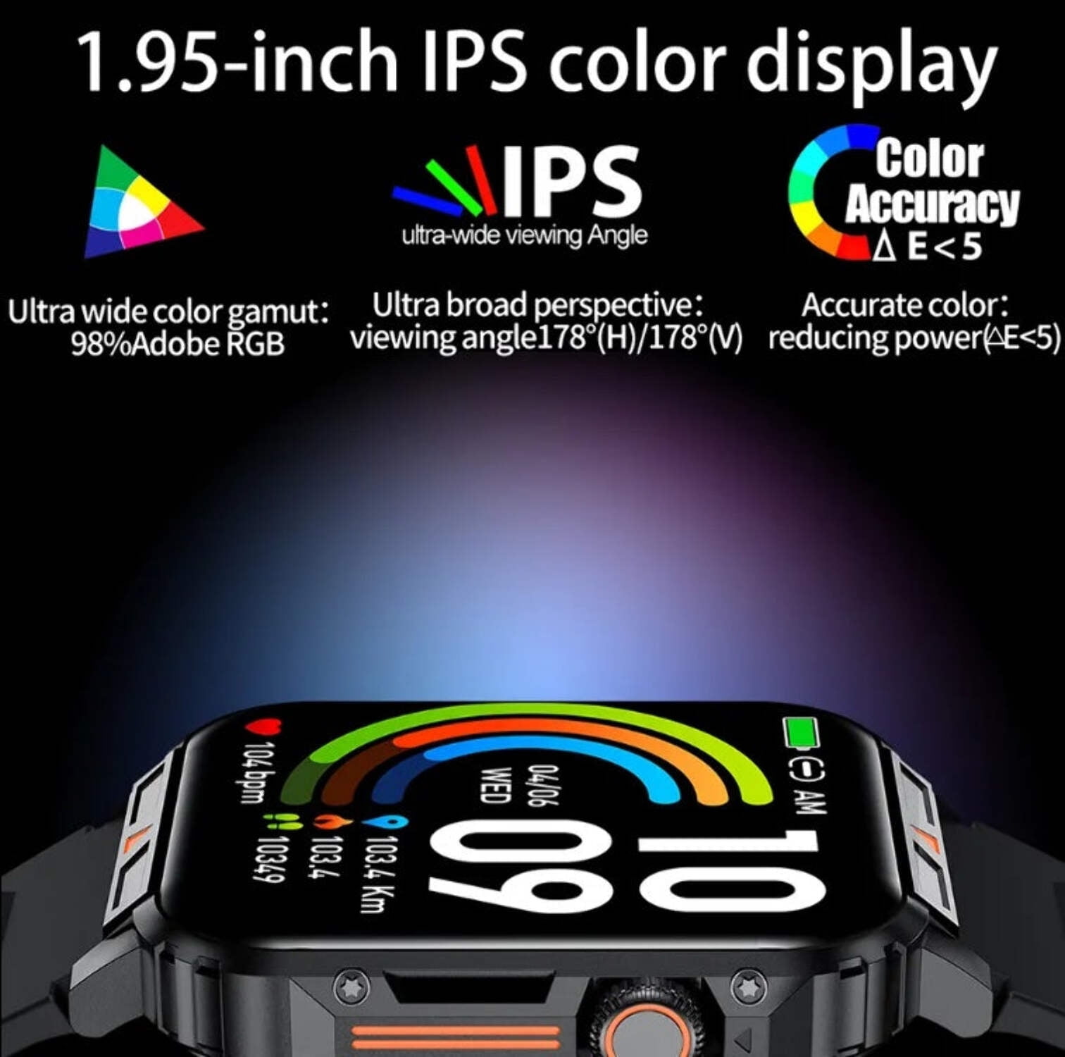 L81 Outdoor Sports Square Smartwatch Answer Call Big Battery Fitness Tracker Waterproof Smartwatch Men For IOS Android - Image 5