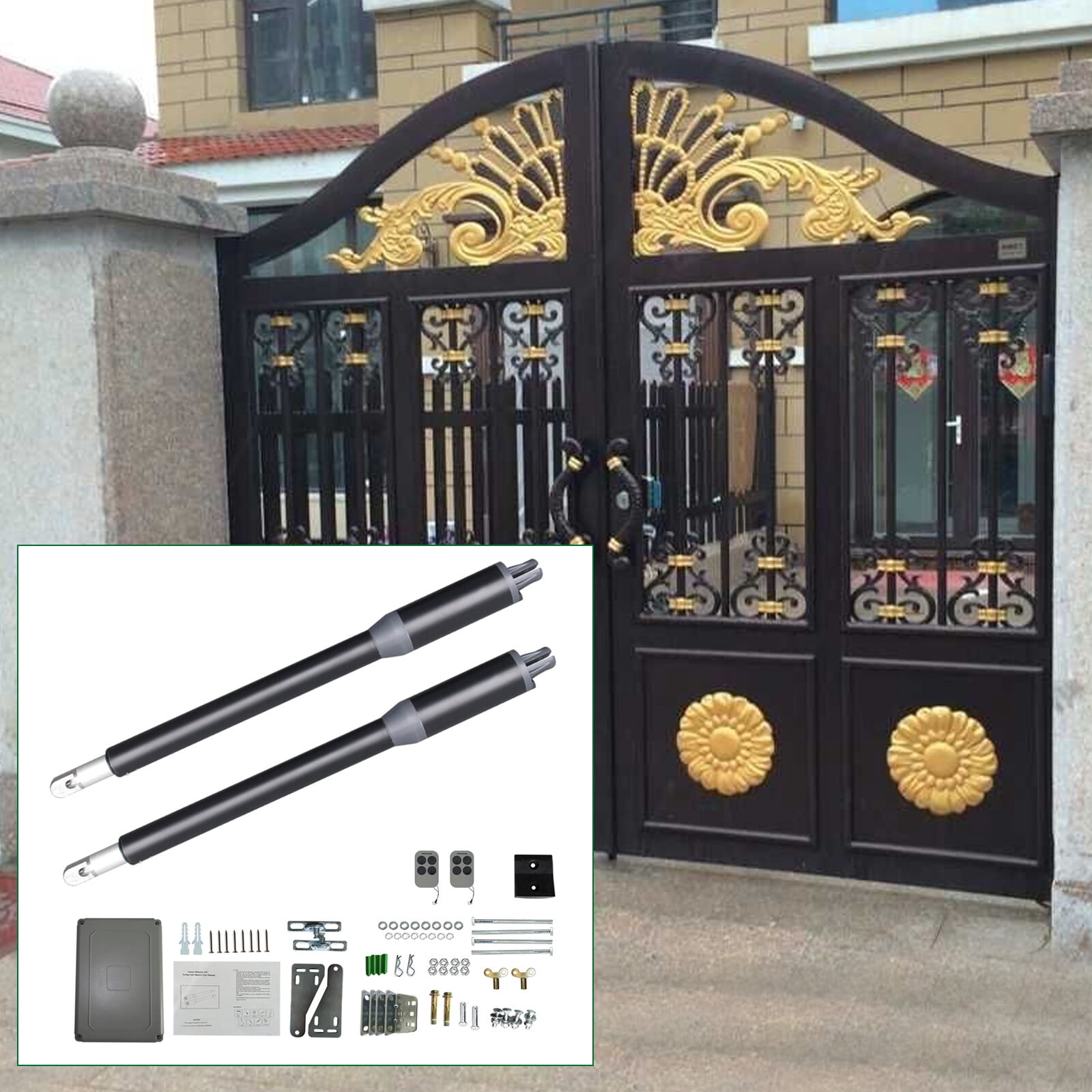 Automatic Heavy Duty Arm Swing Gate Opener for Single Gate/Double Gate 110V (Double Arm Swing Gate) - Image 3