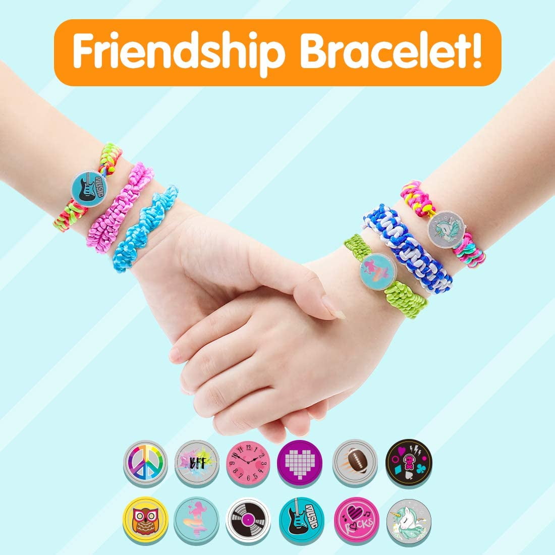 Rirool Girls DIY Friendship Bracelet Making Kit β Arts & Crafts Toy for Ages 6-12, Make 12 Unique Bracelets, Ideal Gift for Kids - Image 6