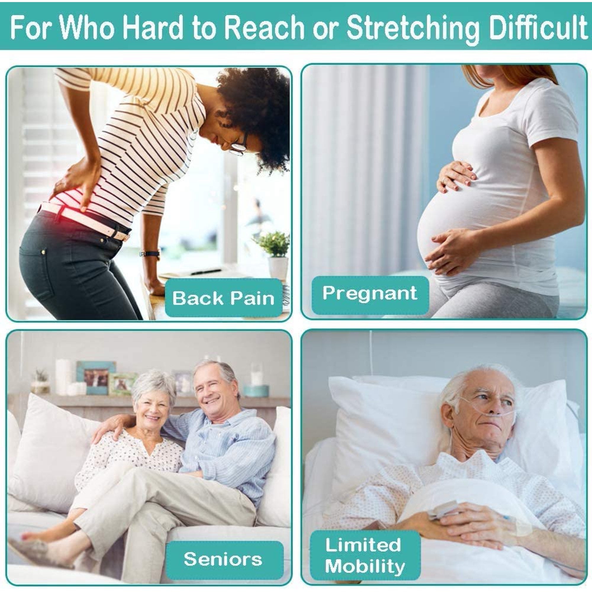 Rirool 15.7Inch Toilet Assist Tool, Bathroom Bottom Buddy Long Reach Comfort Wiper for Independent Daily Living, Adult Toilet Aid Wand - Image 6