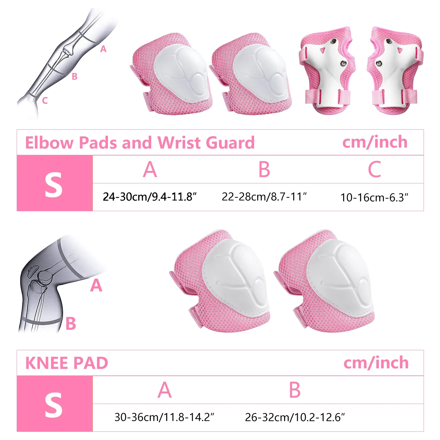 Kids Protective Gear Set - Knee Pads, Elbow Pads & Wrist Guards for Toddlers & Kids 2-8 Years - 3-in-1 Safety Gear for Skating, Cycling, Rollerblading, Scooter, and Outdoor Sports - Image 4