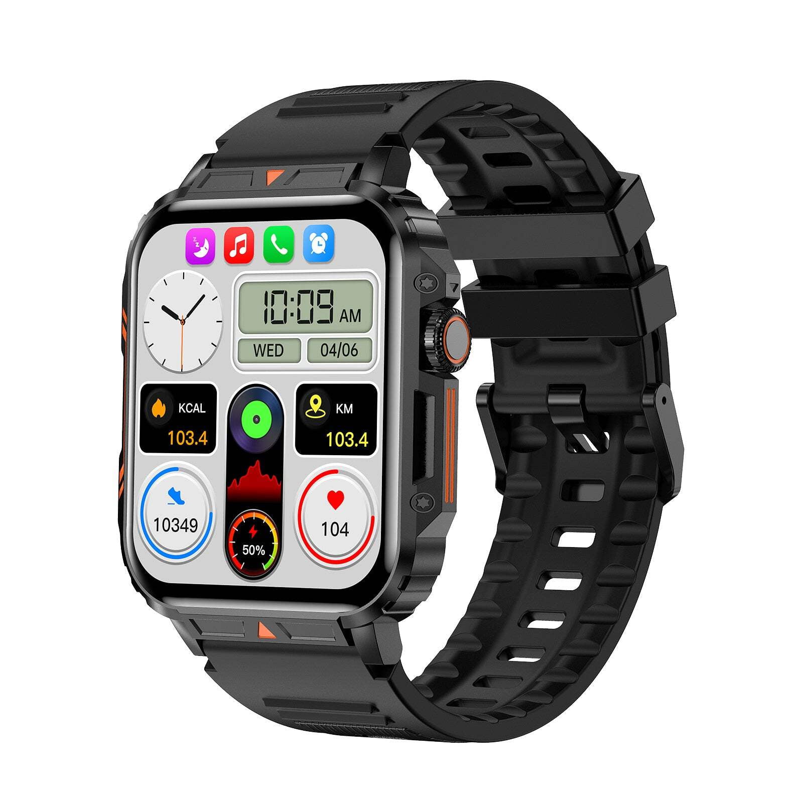 L81 Outdoor Sports Square Smartwatch Answer Call Big Battery Fitness Tracker Waterproof Smartwatch Men For IOS Android - Image 3