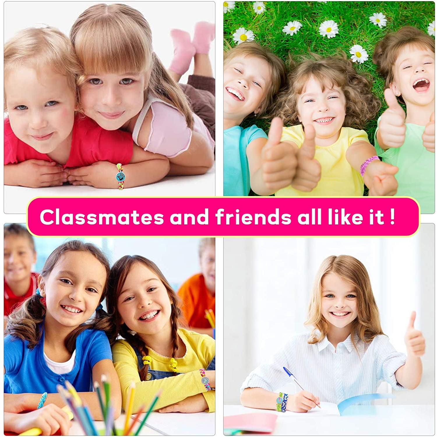 Rirool Girls DIY Friendship Bracelet Making Kit β Arts & Crafts Toy for Ages 6-12, Make 12 Unique Bracelets, Ideal Gift for Kids - Image 7