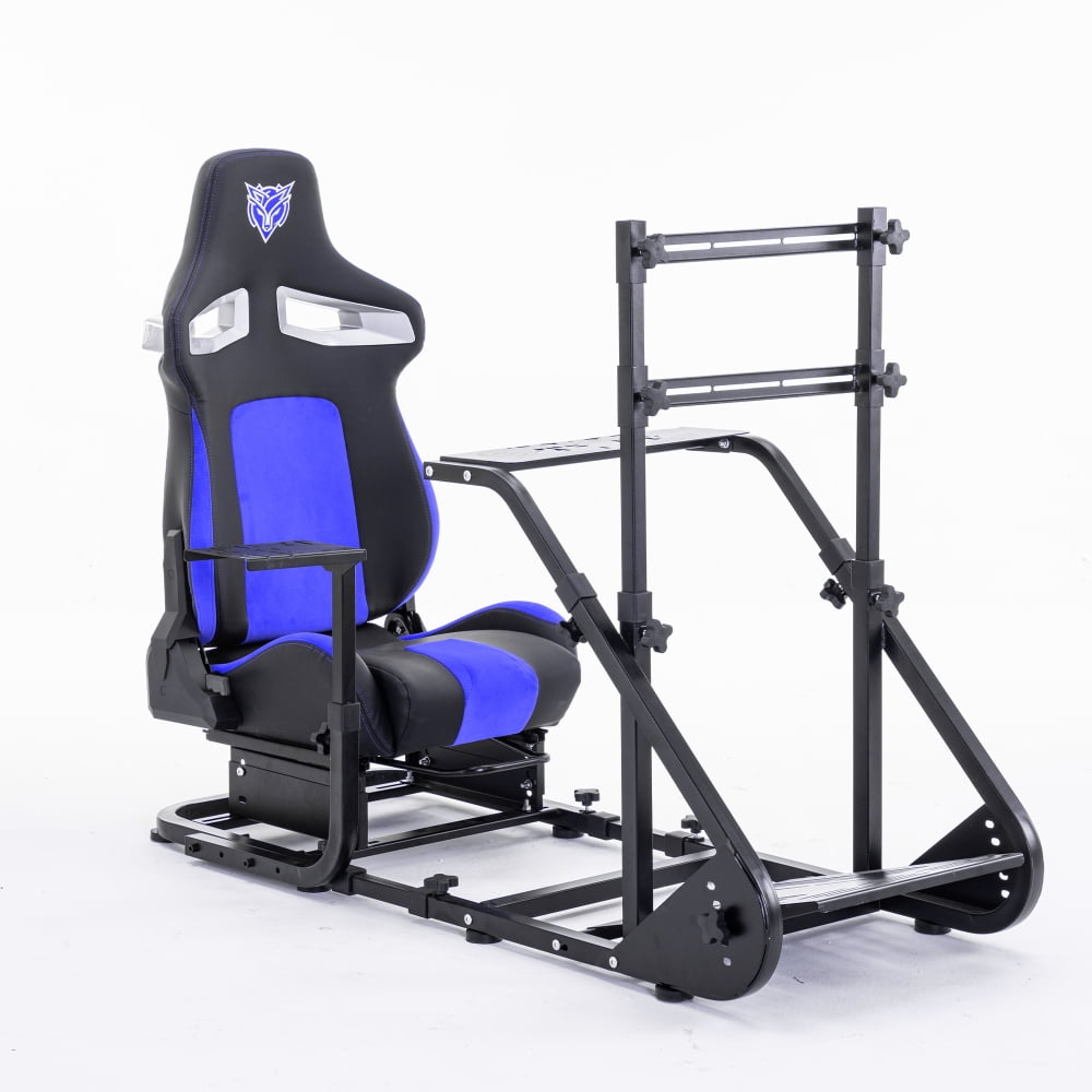 Enhanced Stable Racing Wheel Cockpit – Compatible with Fanatec, PXN, Thrustmaster, Logitech, Adjustable Simulator Frame (Excludes Handbrake, Pedals & Monitor)