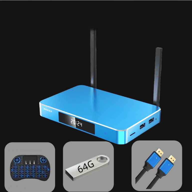 S6 Max Premium Edition 2025 | Voice Control Streaming Box, Android 12, 4GB/64GB, 2T2R Dual Band WiFi